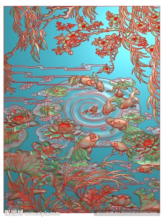 精品鱼乐风景图