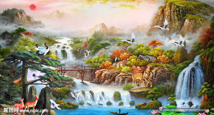 油画 聚宝盆油画