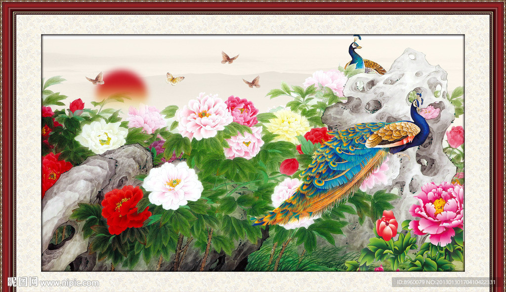 花开富贵 国画牡丹