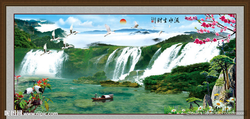 巨幅山水画