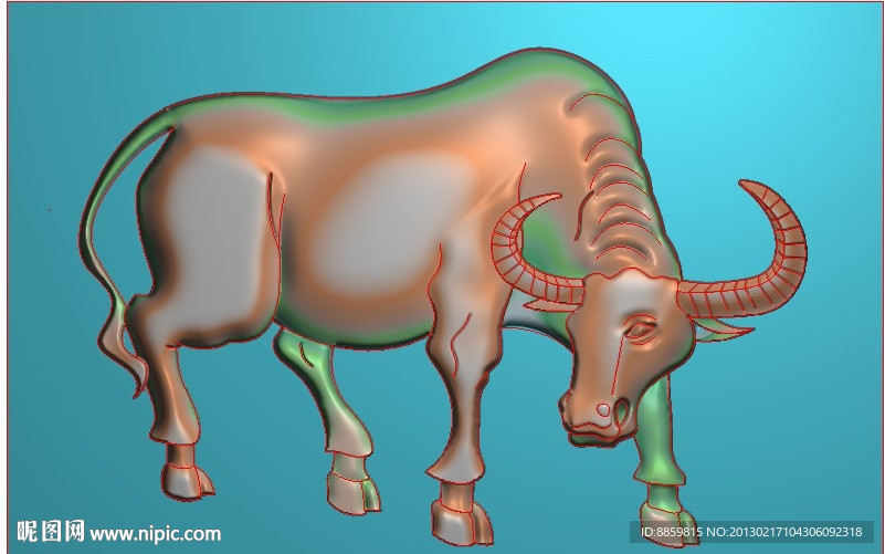 精雕刻图 极品牛 jdp