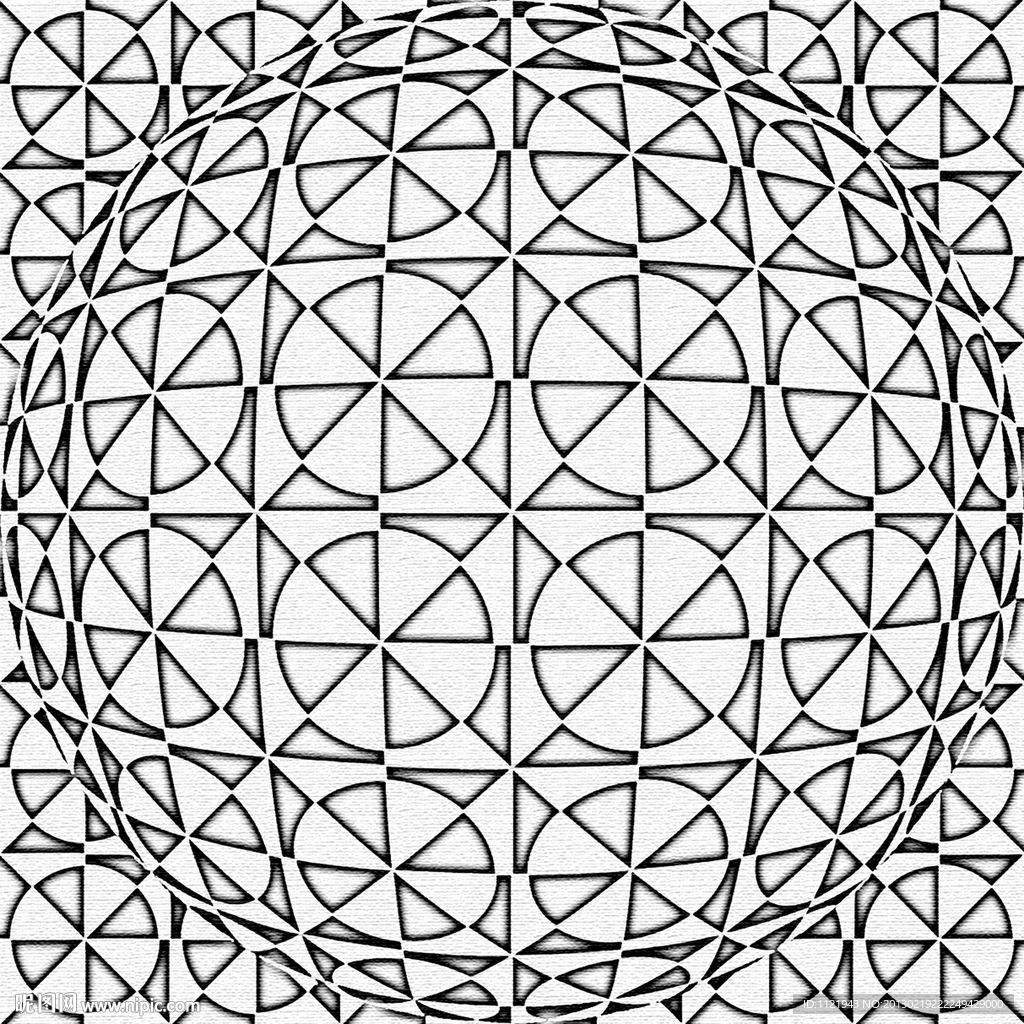 白描花纹