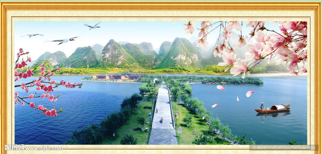 桂林山水 风景画