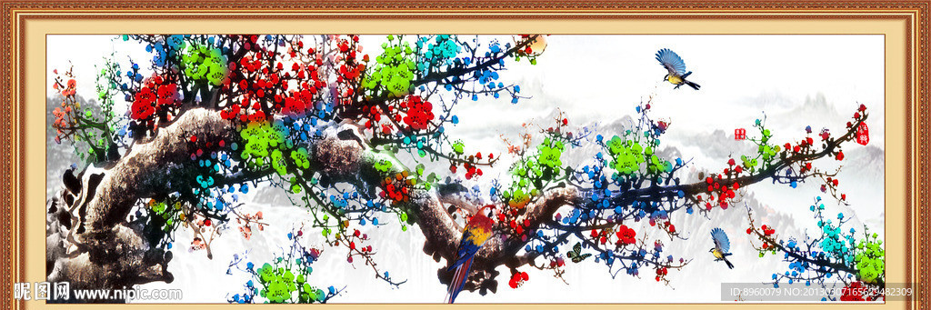 国画梅花