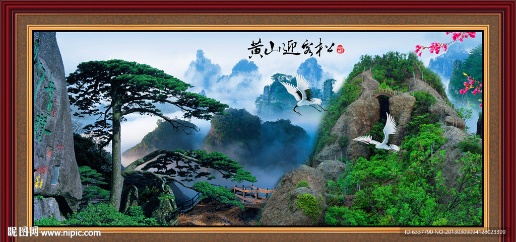黄山迎客松