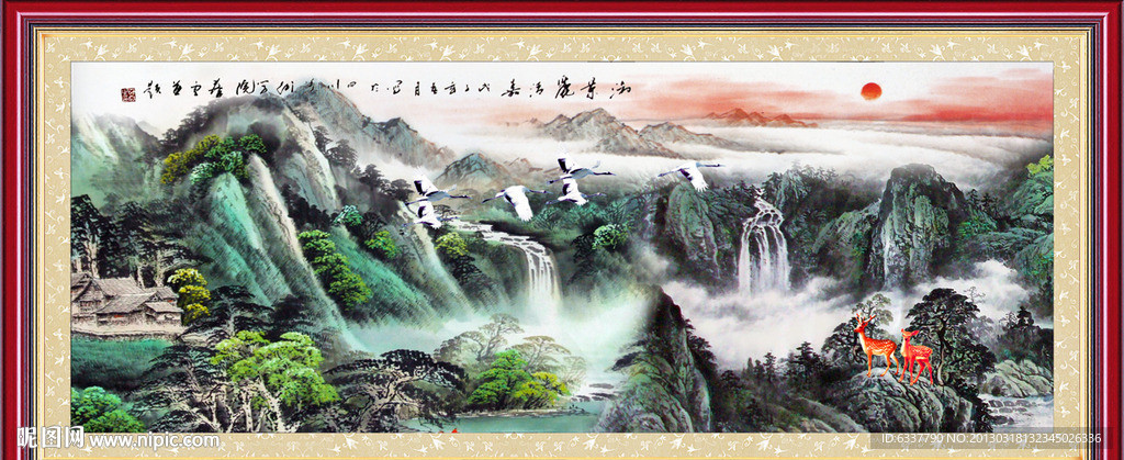 巨幅山水画