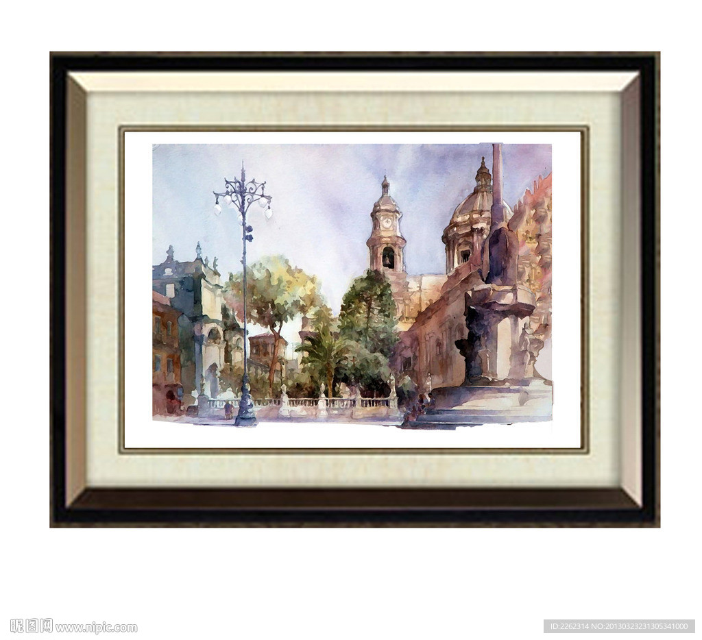 美克美家装饰画油画无