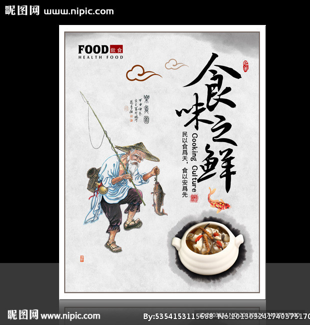 中国民俗饮食文化展板
