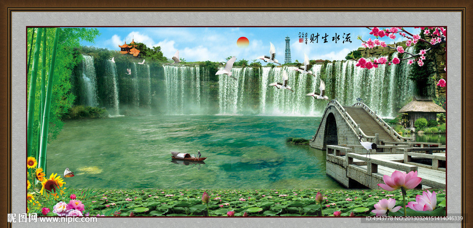 巨幅山水画
