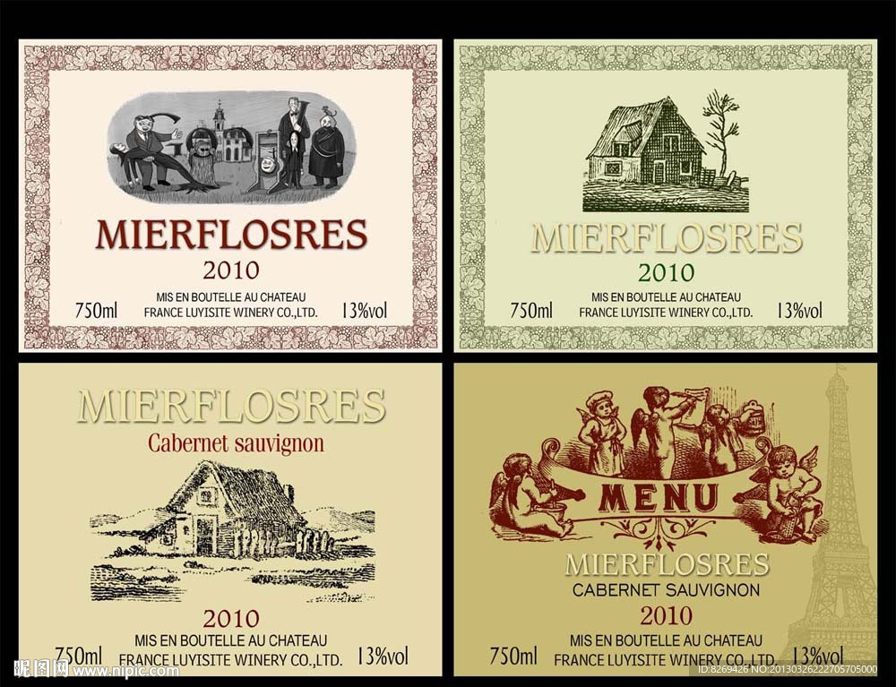 国外葡萄酒标签
