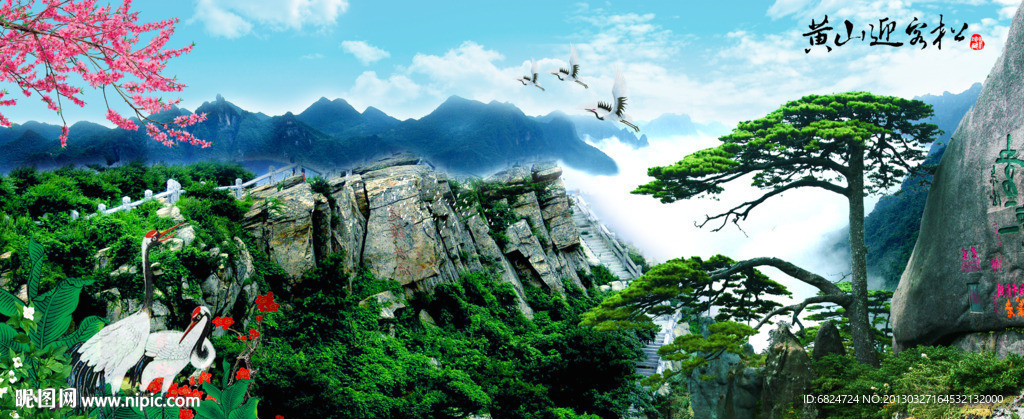黄山迎客松