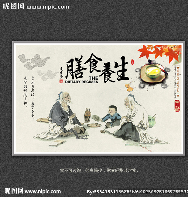 中医膳食养生展板