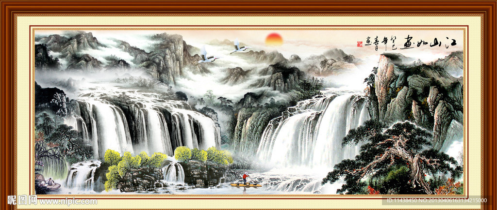 巨幅山水画