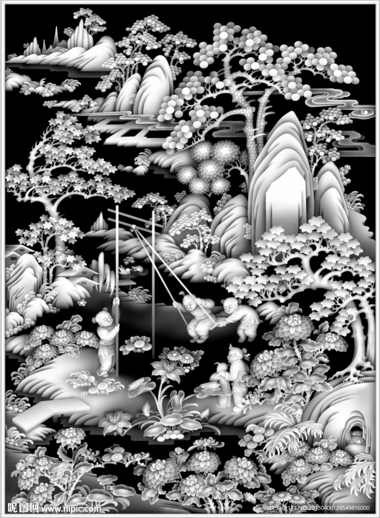 浮雕灰度图