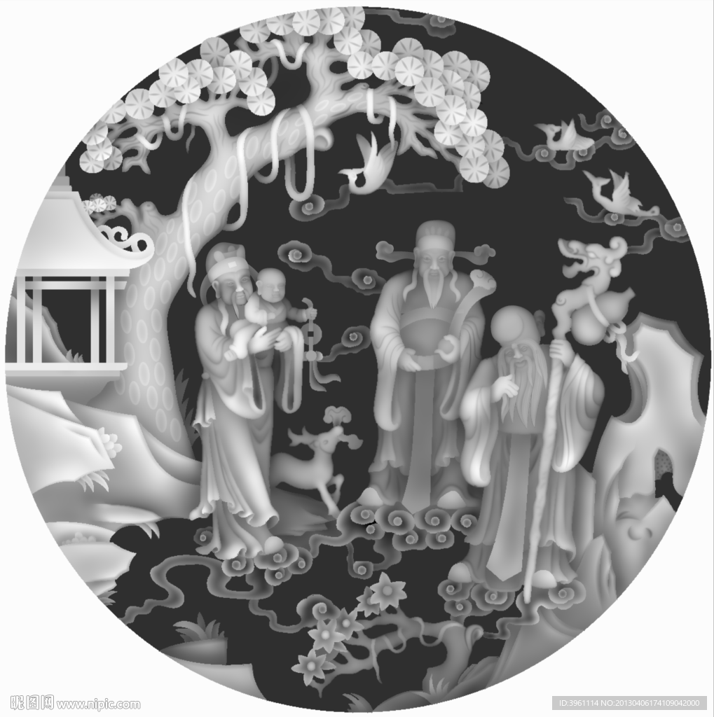 浮雕灰度图
