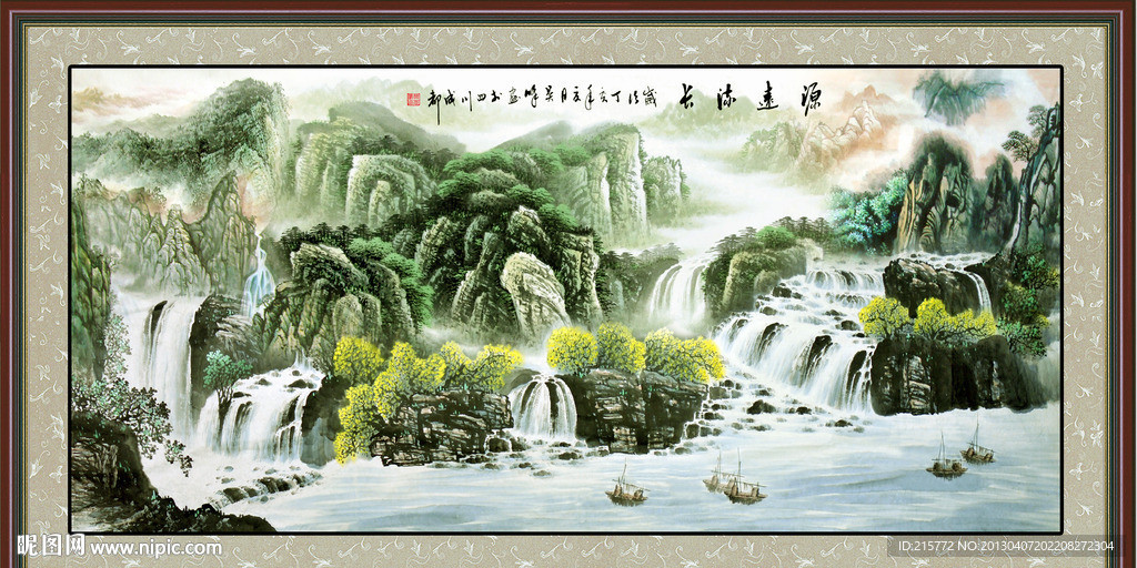 巨幅山水画
