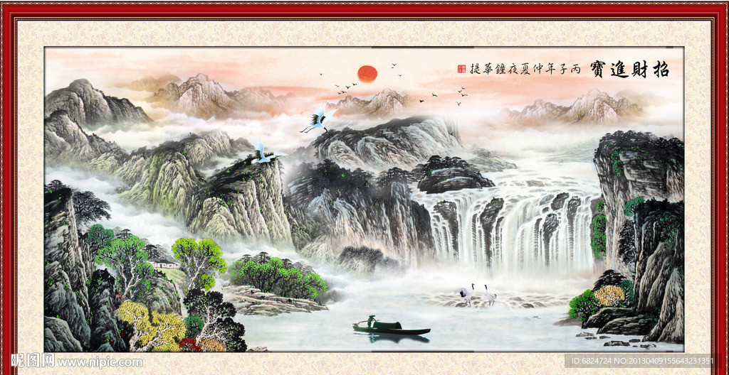 巨幅山水画