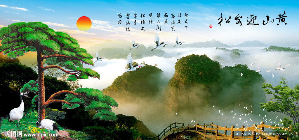 黄山迎客松