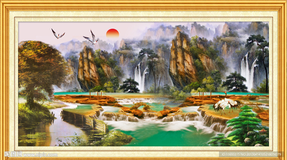 油画山水画