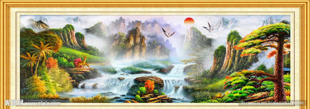 山水画 油画