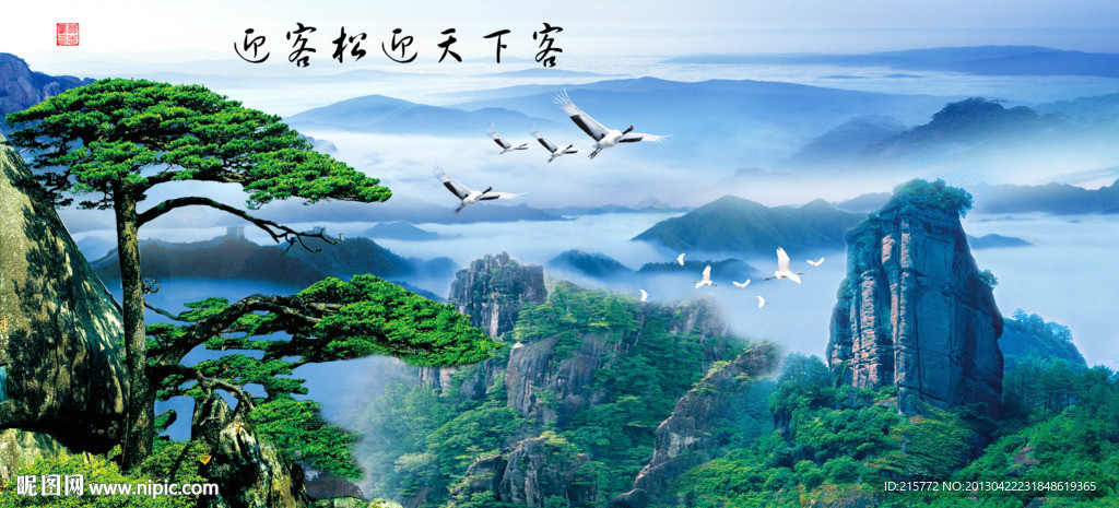 黄山迎客松