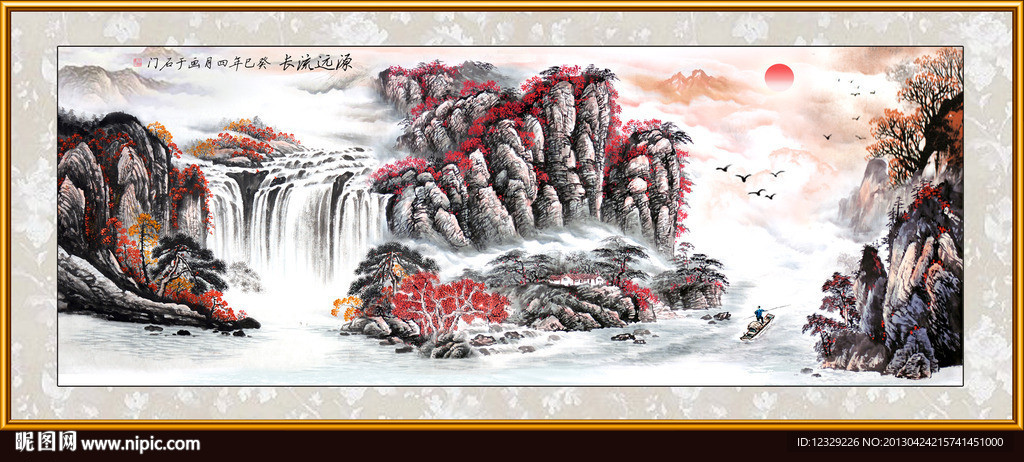 巨幅山水画