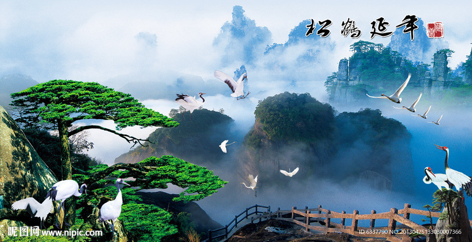 黄山迎客松