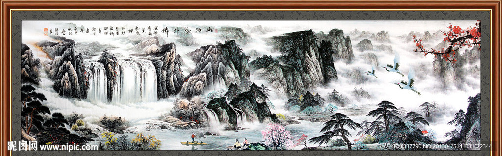 巨幅山水画