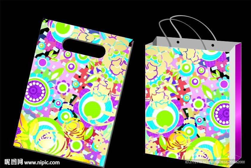 花点样式 手提袋