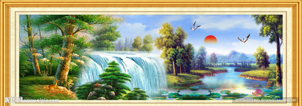 油画 山水风景画
