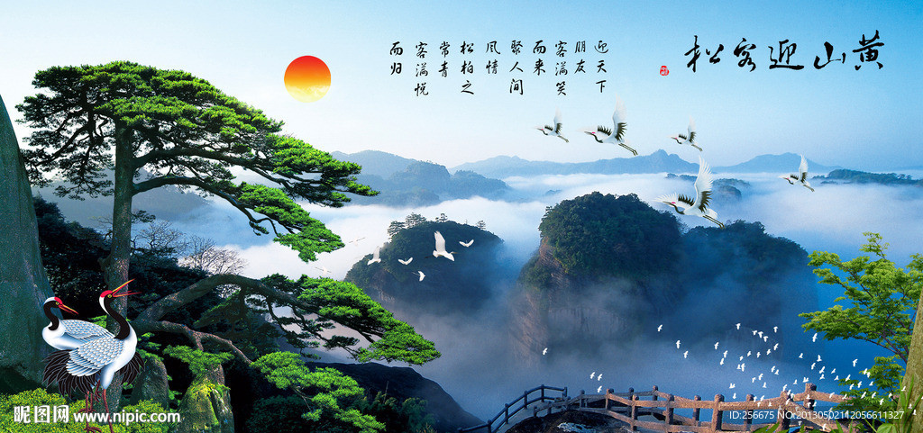 黄山迎客松