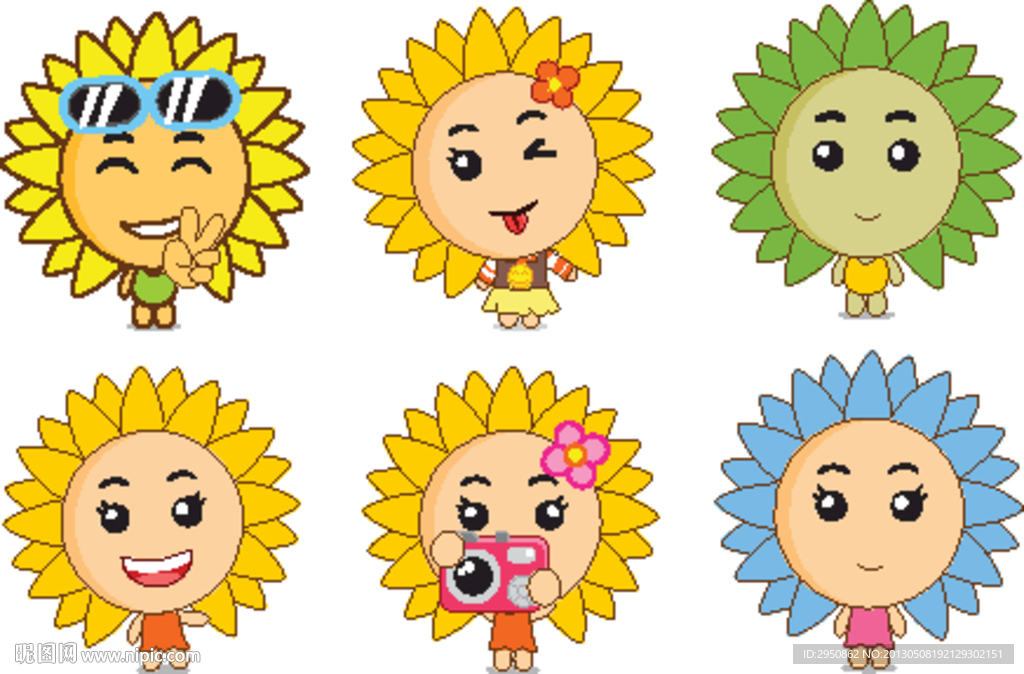 超可爱向日葵造型合集