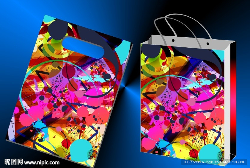 玄幻花影 手挽袋