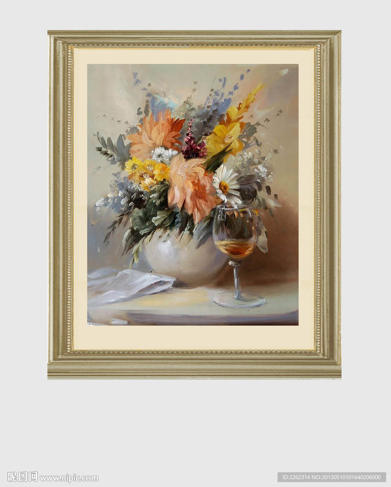 花卉 静物 油画 装饰画