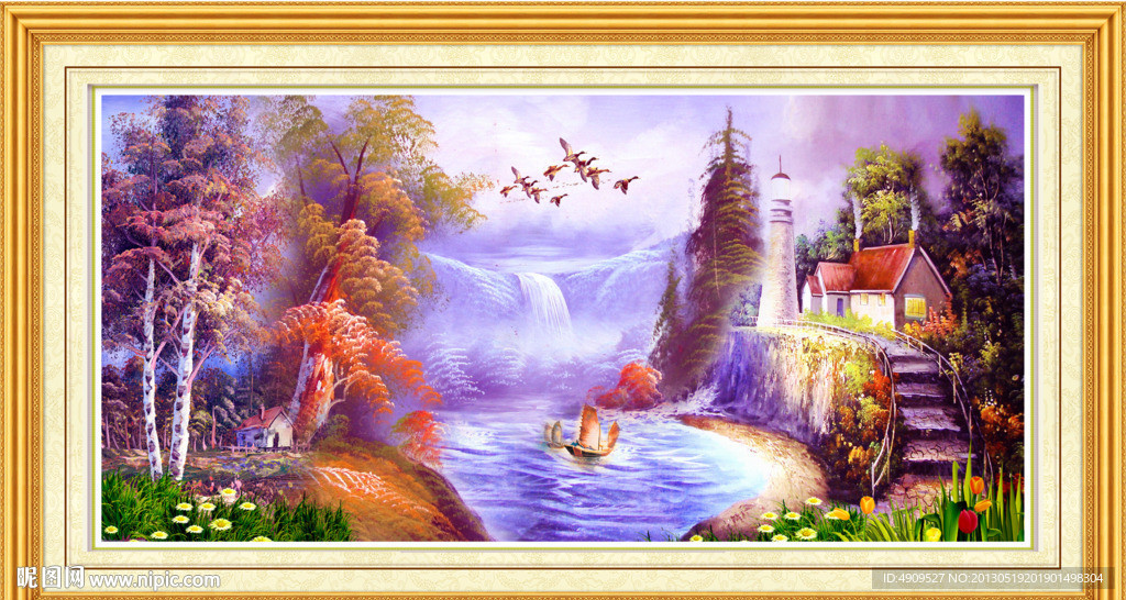 山水油画