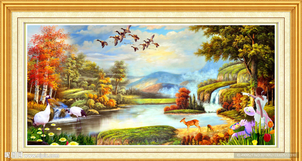 油画风景 欧式油画风景