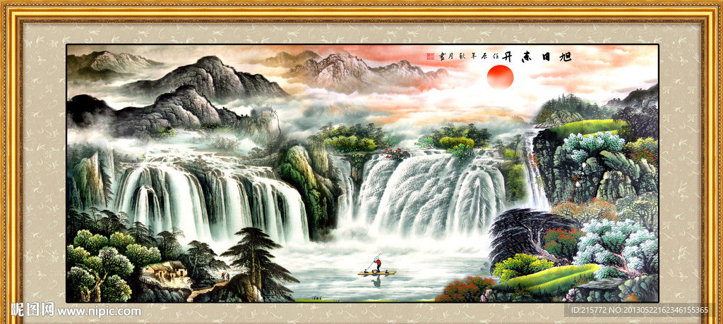 巨幅山水画