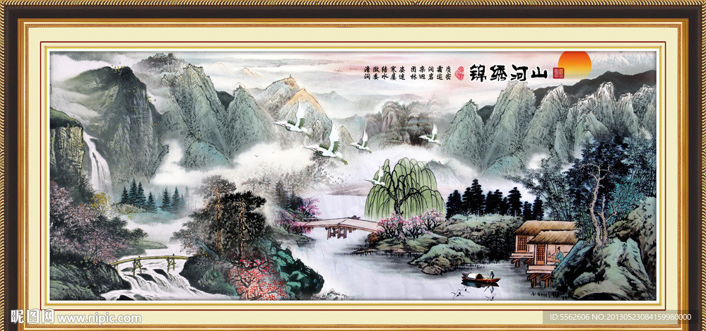巨幅山水画