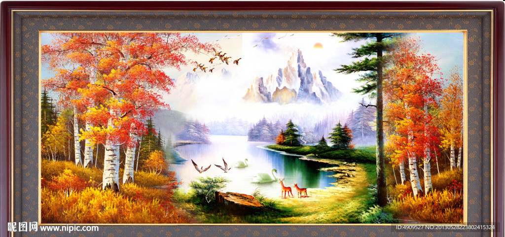 山水油画