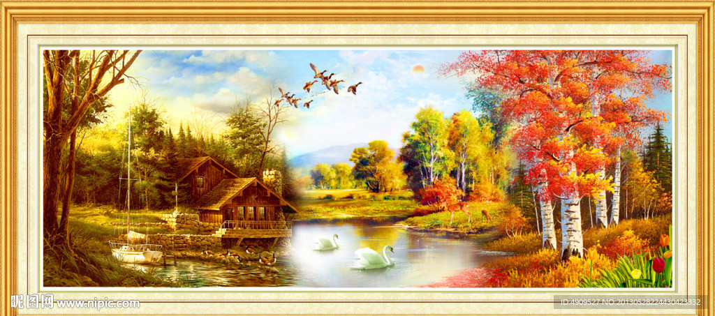 油画风景 欧式油画风景