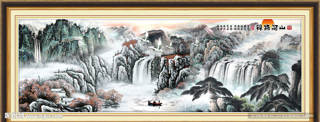 巨幅山水画