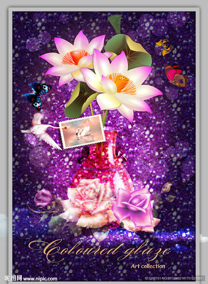 牡丹花 古典画 英伦