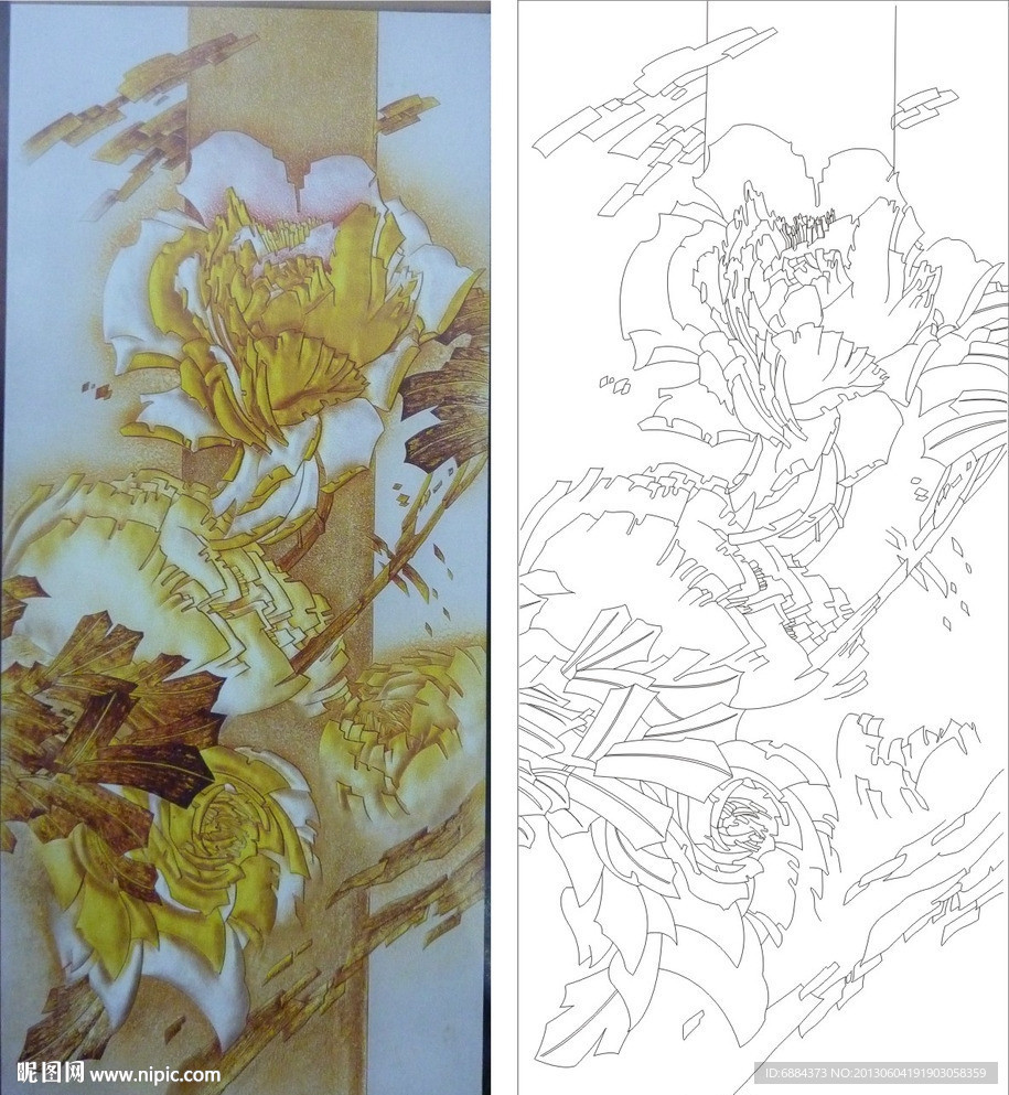 牡丹花 风中牡丹