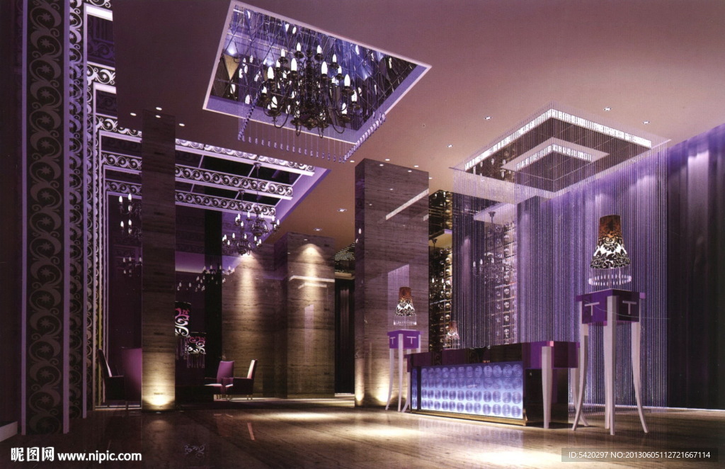 KTV入口处效果图