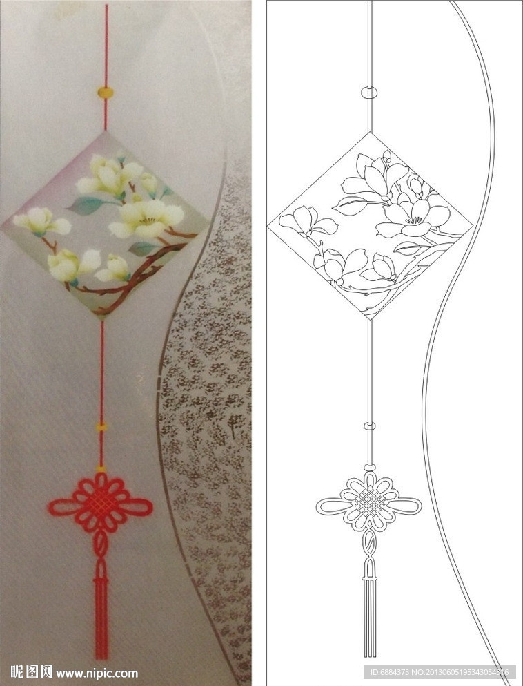 玉兰花 玉兰 中国结