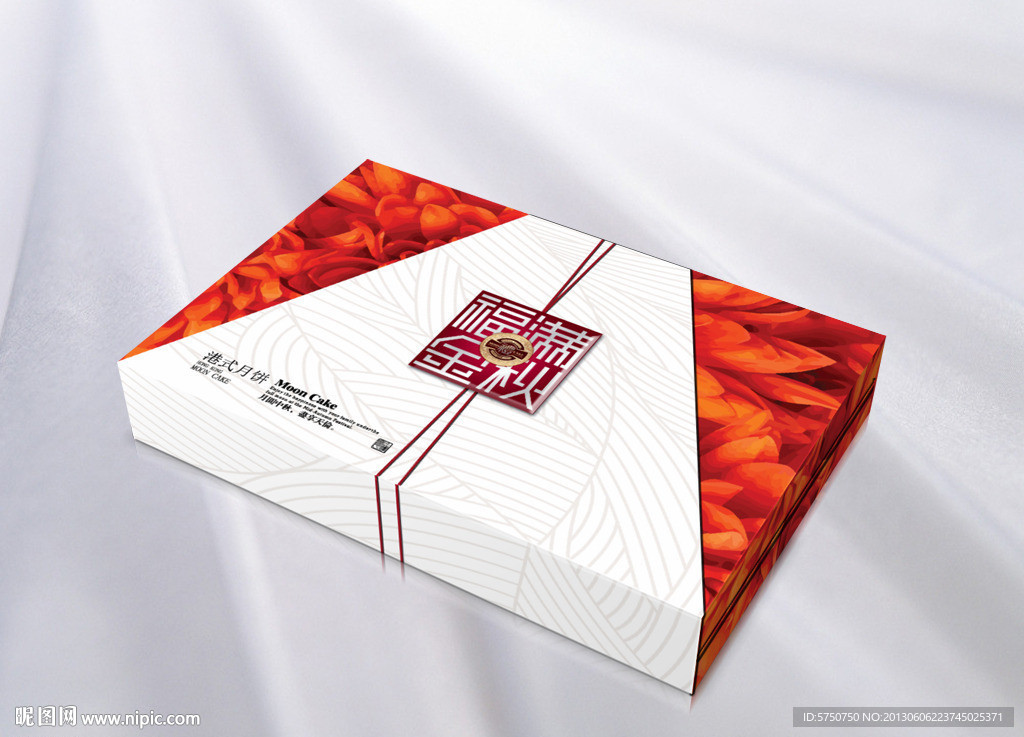 精品月饼包装 平面图