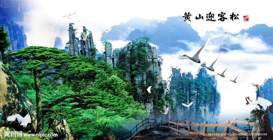 黄山迎客松