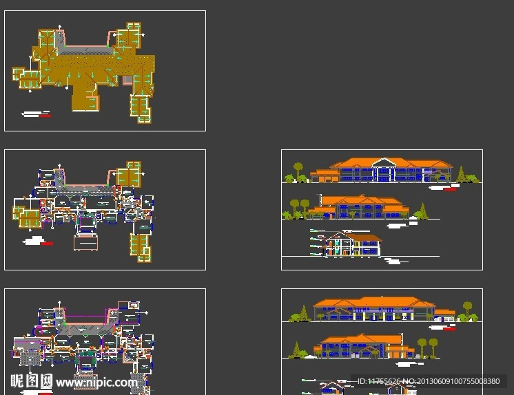 完整别墅CAD