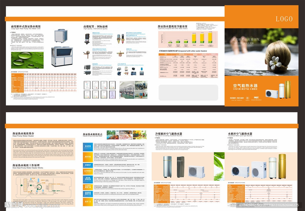 空气能热水器折页