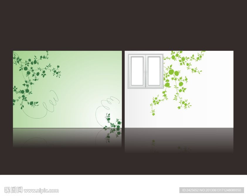 墙绘花纹